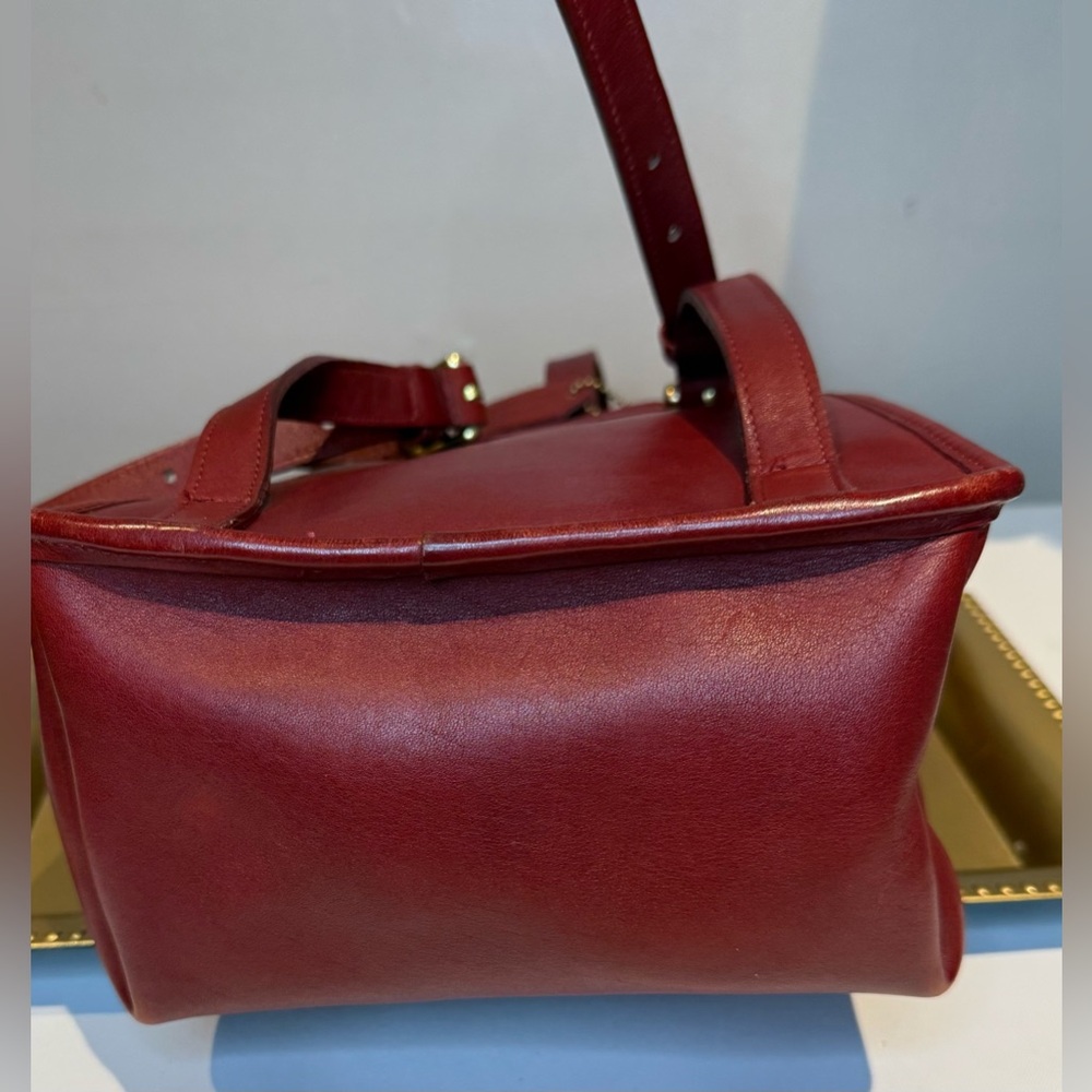 Coach Vintage Daypack Red Leather Gold Hardware 1996 9960 - Picture 4 of 7